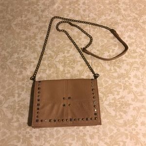 Mossimo Crossbody beige bag with chain strap
